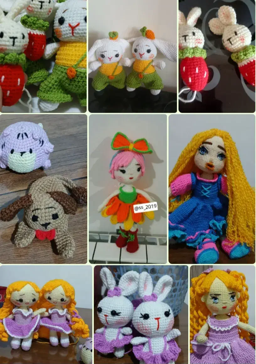 عروسک دست بافت|اسباب‌‌بازی|کرمان, |دیوار