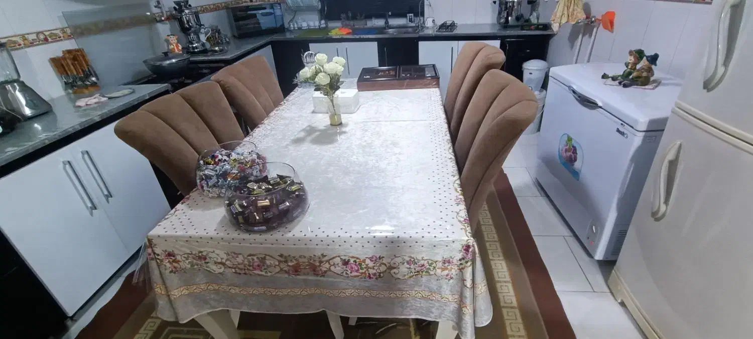 میز غذاخوری|میز و صندلی غذاخوری|آق قلا, |دیوار