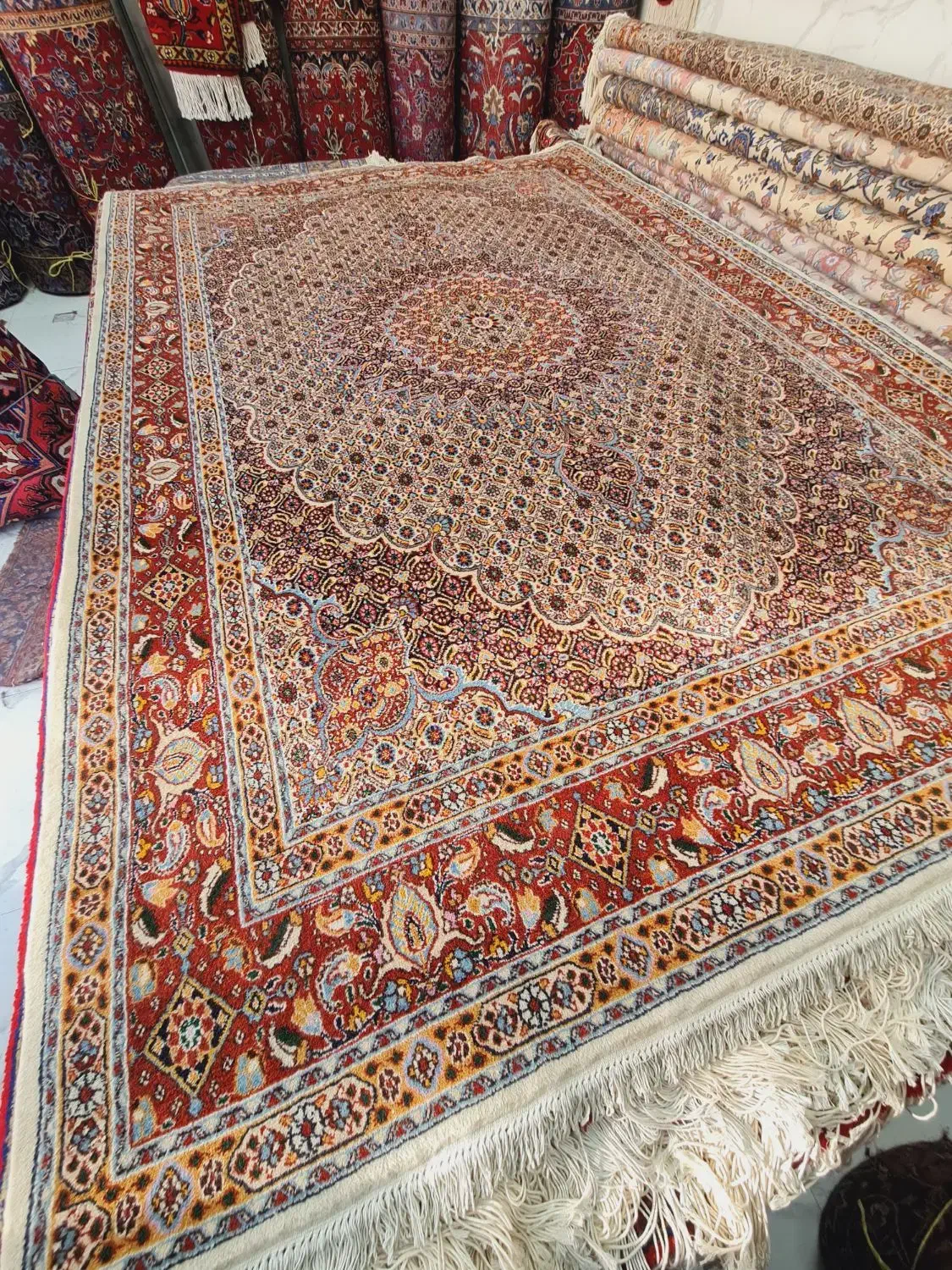 جفت ۶ متری ماهی در حد نو|فرش|میانه, |دیوار