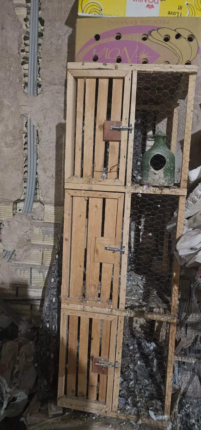 ۲ عدد قفس جفتگاه|لوازم جانبی حیوانات|گناباد, |دیوار