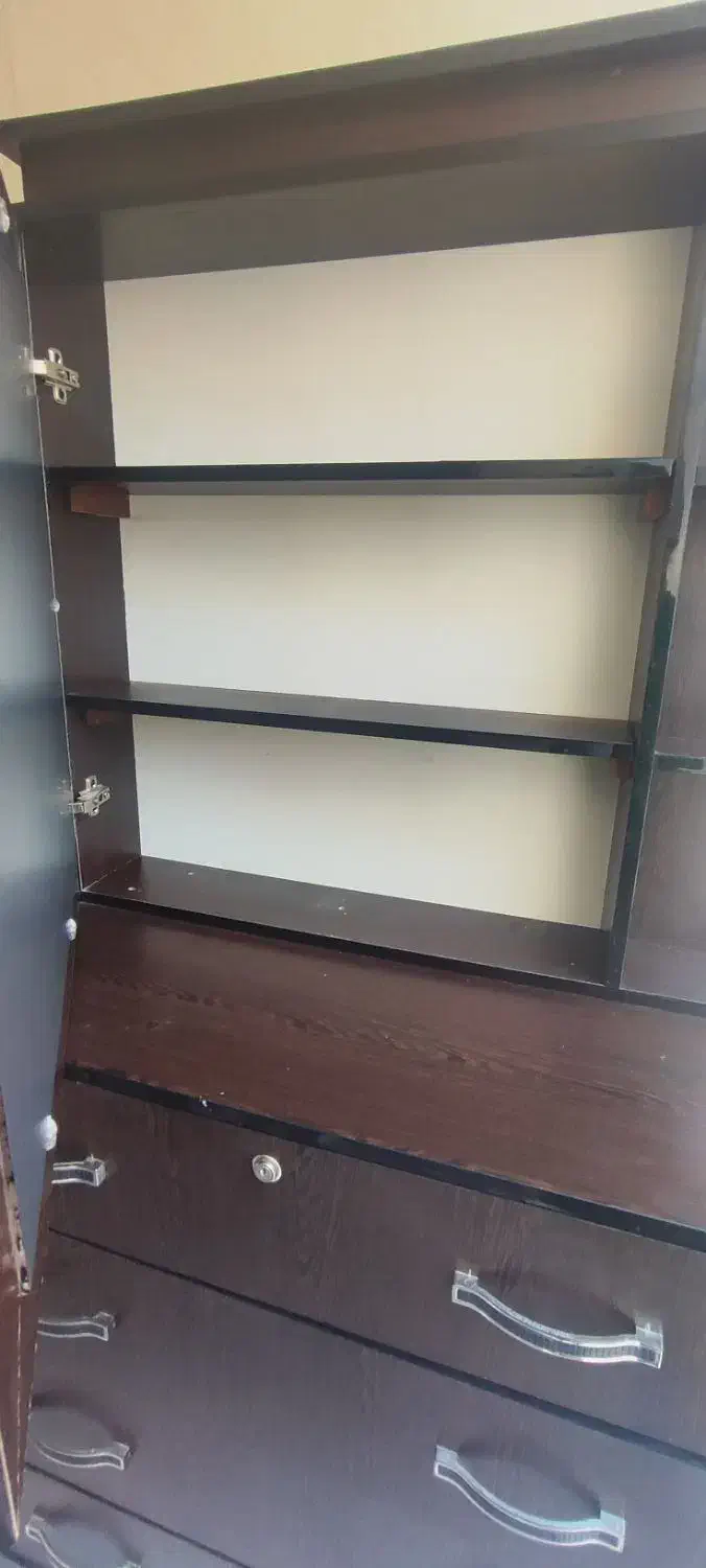 دراور تمام چوب شکلاتی رنگ|جاکفشی، کمد، دراور|بجنورد, |دیوار