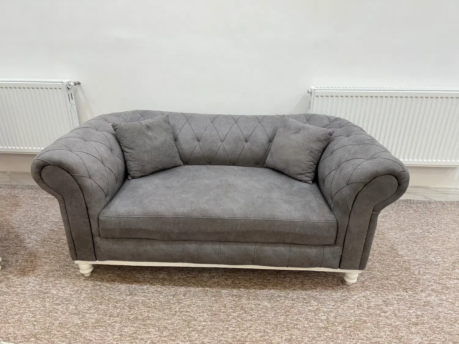 مبل۷نفره ومیزناهارخوری ۴نفره کرم وطوسی|مبلمان خانگی و میز عسلی|دوگنبدان, |دیوار