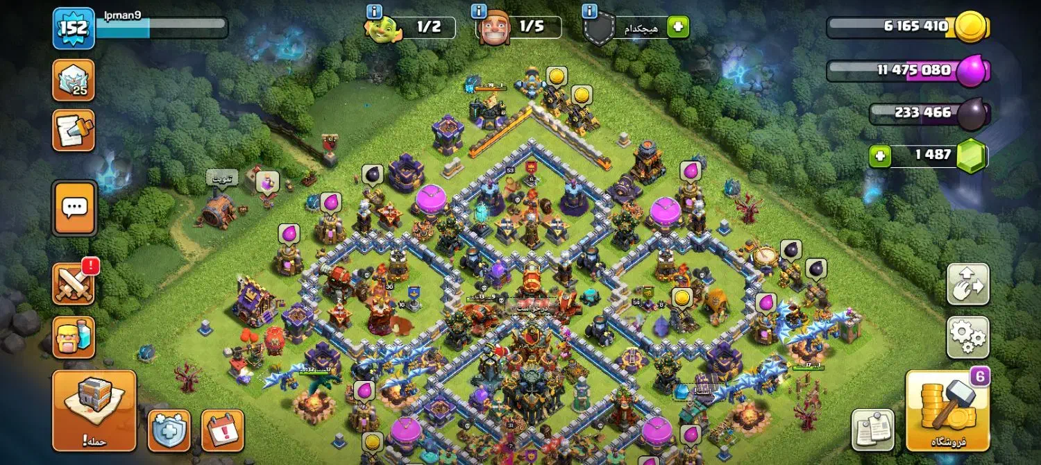 اکانت گیم کلش اف کلنز همراه  کلن|کنسول، بازی ویدئویی و آنلاین|مشهد, مصطفی خمینی|دیوار