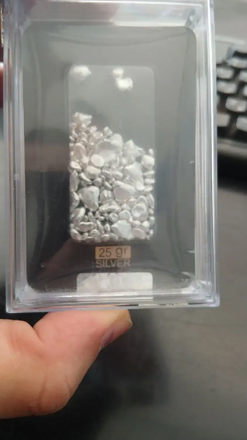 ساچمه نقره سویسی ۲۵ گرمی با پلمپ و هولوگرام|زیورآلات و اکسسوری|مشهد, سجاد شهر|دیوار