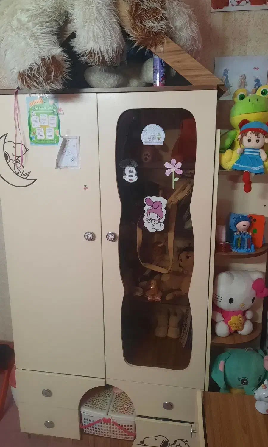 کمد لباس و تخت کودک|تخت و سرویس خواب|مشهد, ایثارگران|دیوار