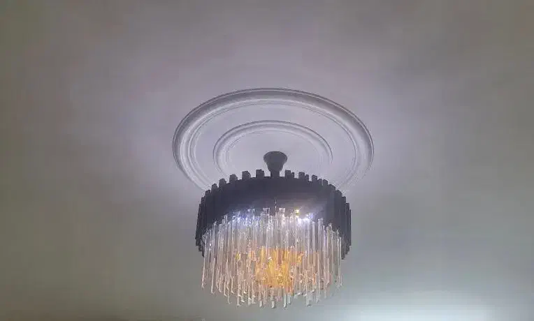 لوستر فلزی کریستالی|لوستر و چراغ آویز|تهران, سازمان برنامه جنوبی|دیوار