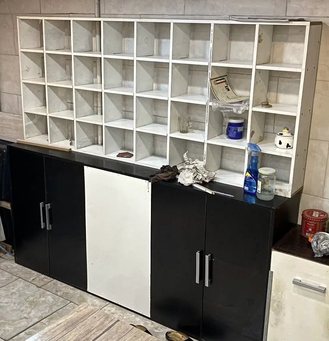 دکور مغازه mdf چوبی ملامینه رگال باکس قفسه|فروشگاه و مغازه|مشهد, مقدم|دیوار