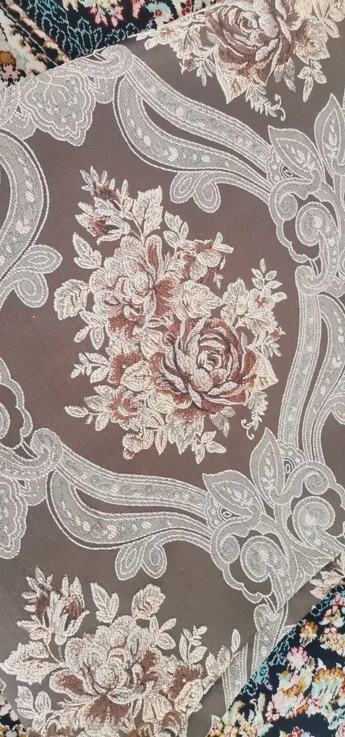 دستک پرده گل برجسته|پرده، رانر، رومیزی|مشهد, امیریه|دیوار