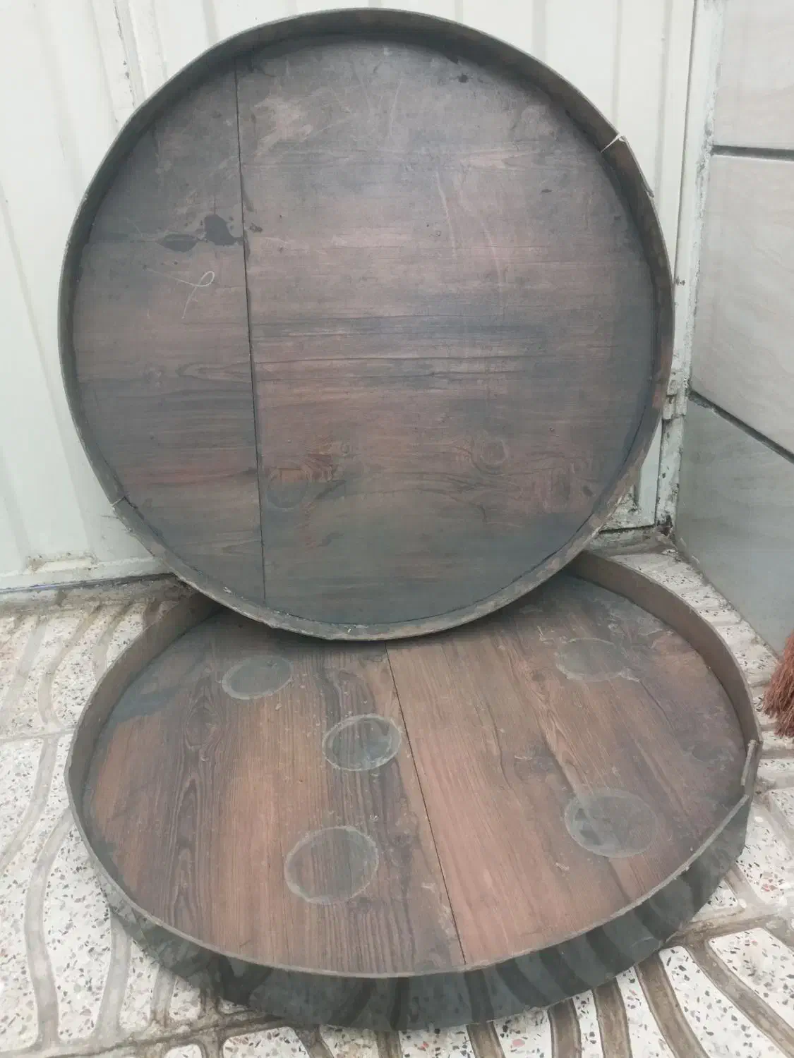 طبق چوبی یاسینی چوبی|صنایع دستی و سایر لوازم تزئینی|محمدیه-قزوین, |دیوار