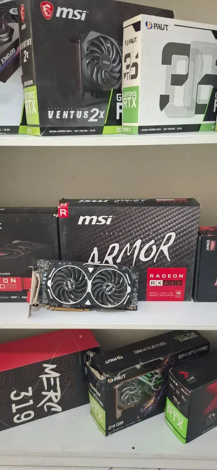 کارت گرافیک rx 580 msi armor  فول پورت|قطعات و لوازم جانبی رایانه|تهران, سلسبیل شمالی|دیوار