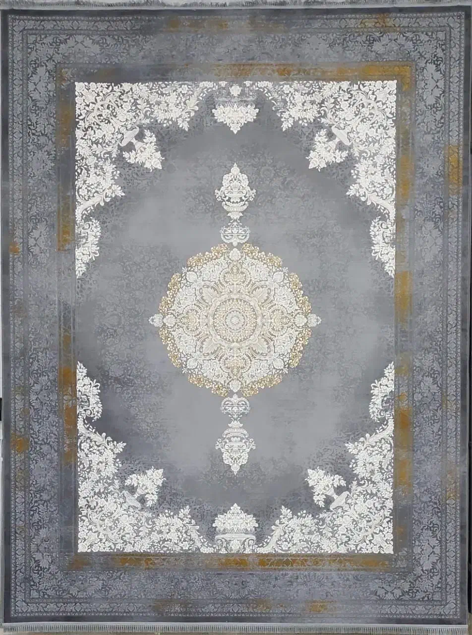 فرش مهرنگ ۱۲۵۰شانه تراکم ۳۰۰۰ زرین طلاکوب لاکچری|فرش|شیراز, فرگاز|دیوار