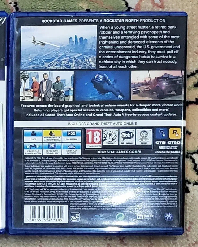 دیسک بازی ps4 ، GTA|کنسول، بازی ویدئویی و آنلاین|بندرعباس, |دیوار