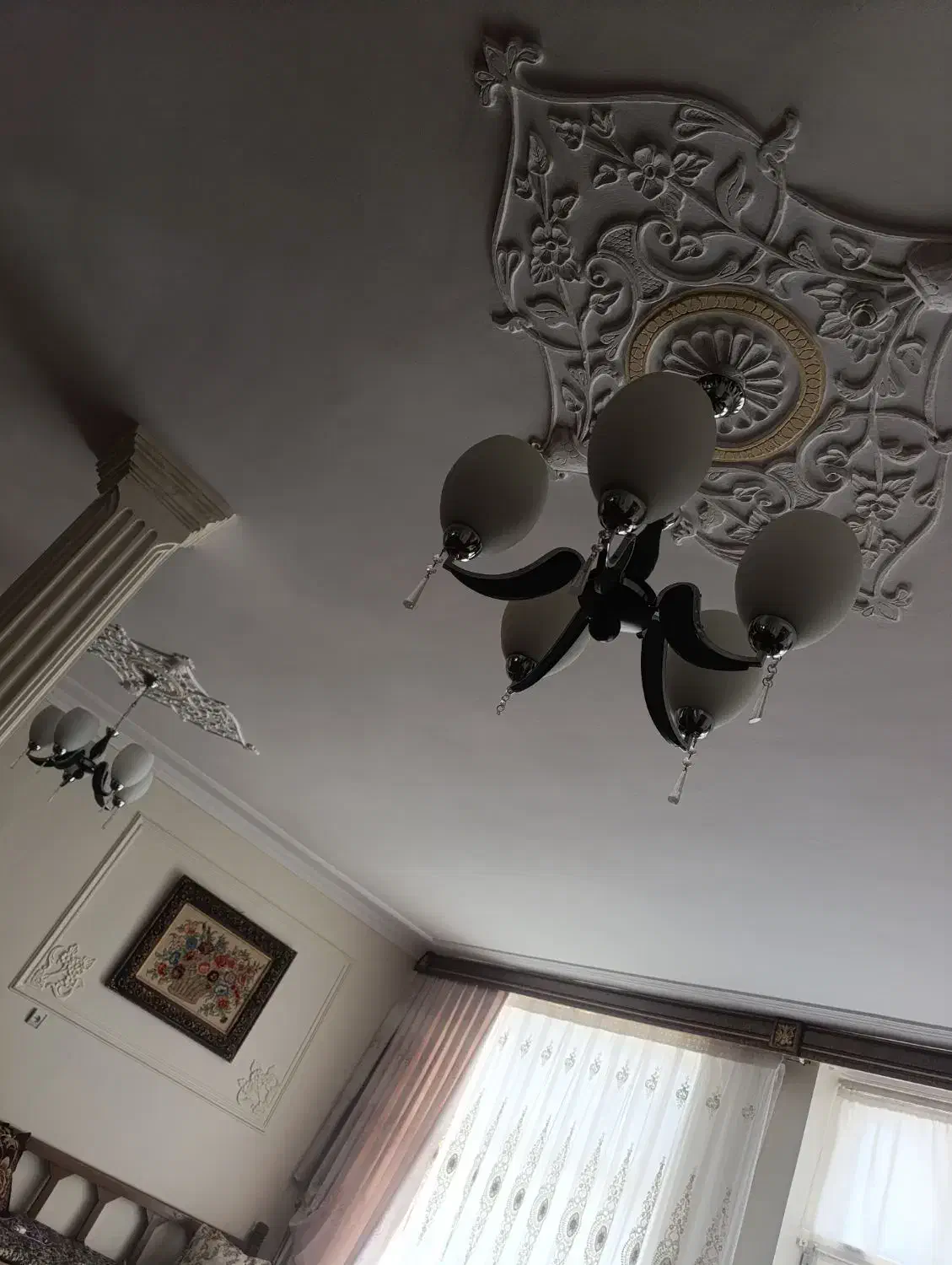 دو جفت لوستر در حد نو هر کدام پنج عدد لامپ میخورد|لوستر و چراغ آویز|مراغه, |دیوار