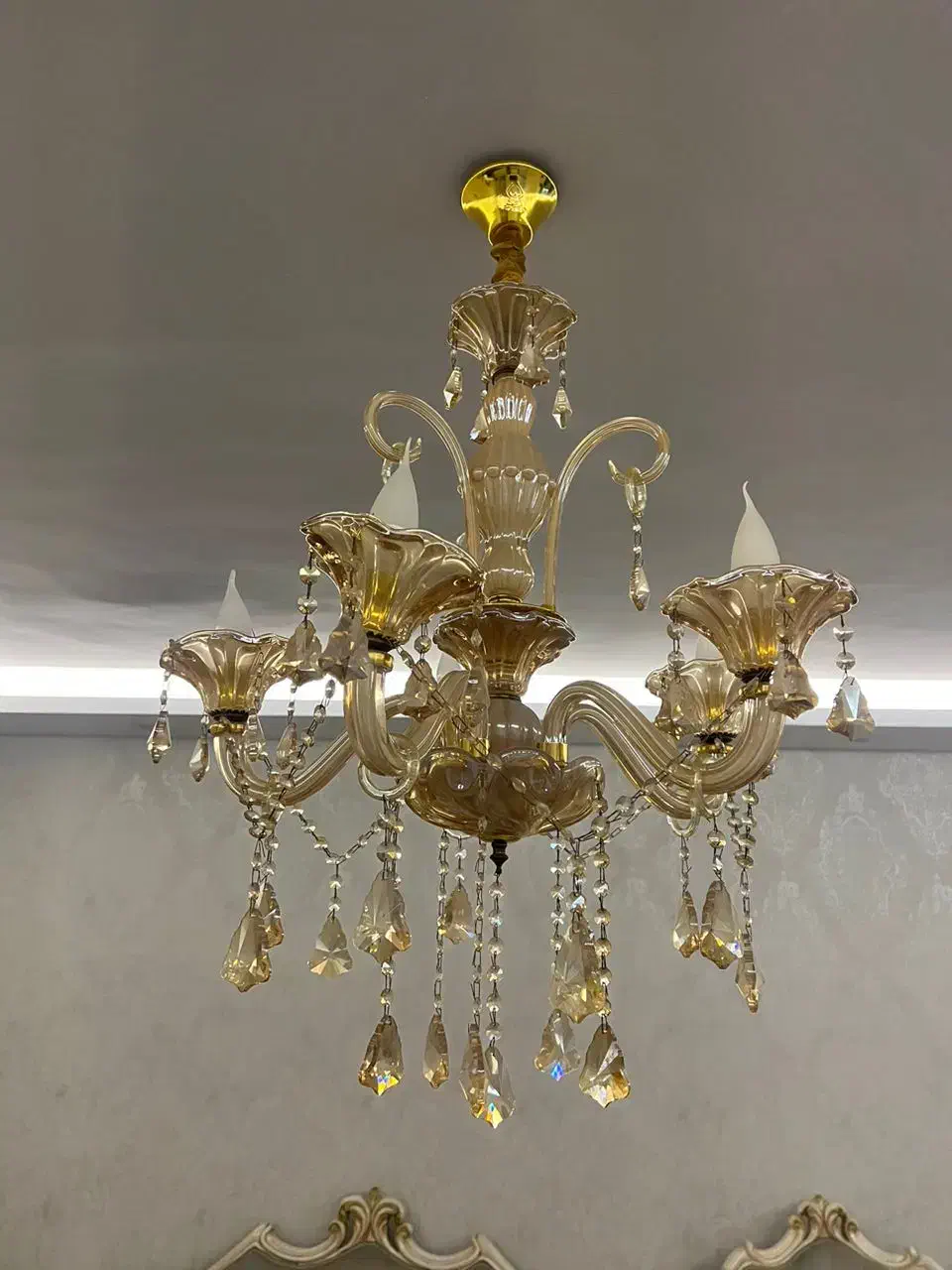 لوستر ۵ شاخه ترک|لوستر و چراغ آویز|تهران, علم و صنعت|دیوار