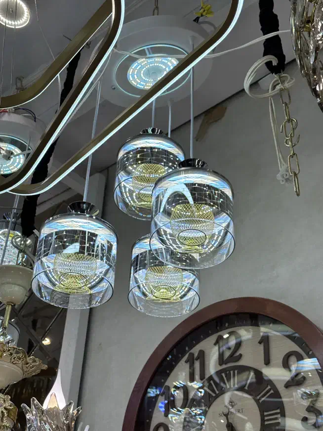 لوستر ۴ تیکه وارداتی|لوستر و چراغ آویز|اردبیل, |دیوار