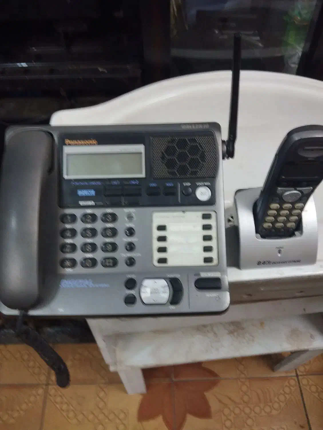 تلفن بی سیم بیسیم پاناسونیک دو لاین|تلفن رومیزی|تهران, خزانه|دیوار