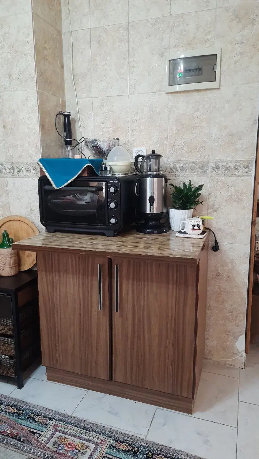 کابینت به همراه اب چکان و هود و سینک|آب‌چکان و نظم‌دهنده ظروف|رودسر, |دیوار