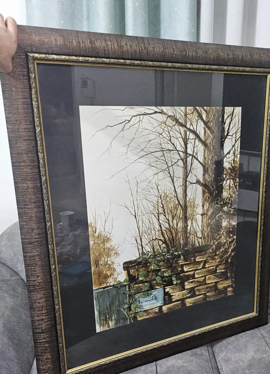 نقاشی قیر و رنگ روغن...|تابلو، نقاشی، عکس|پیشوا, |دیوار