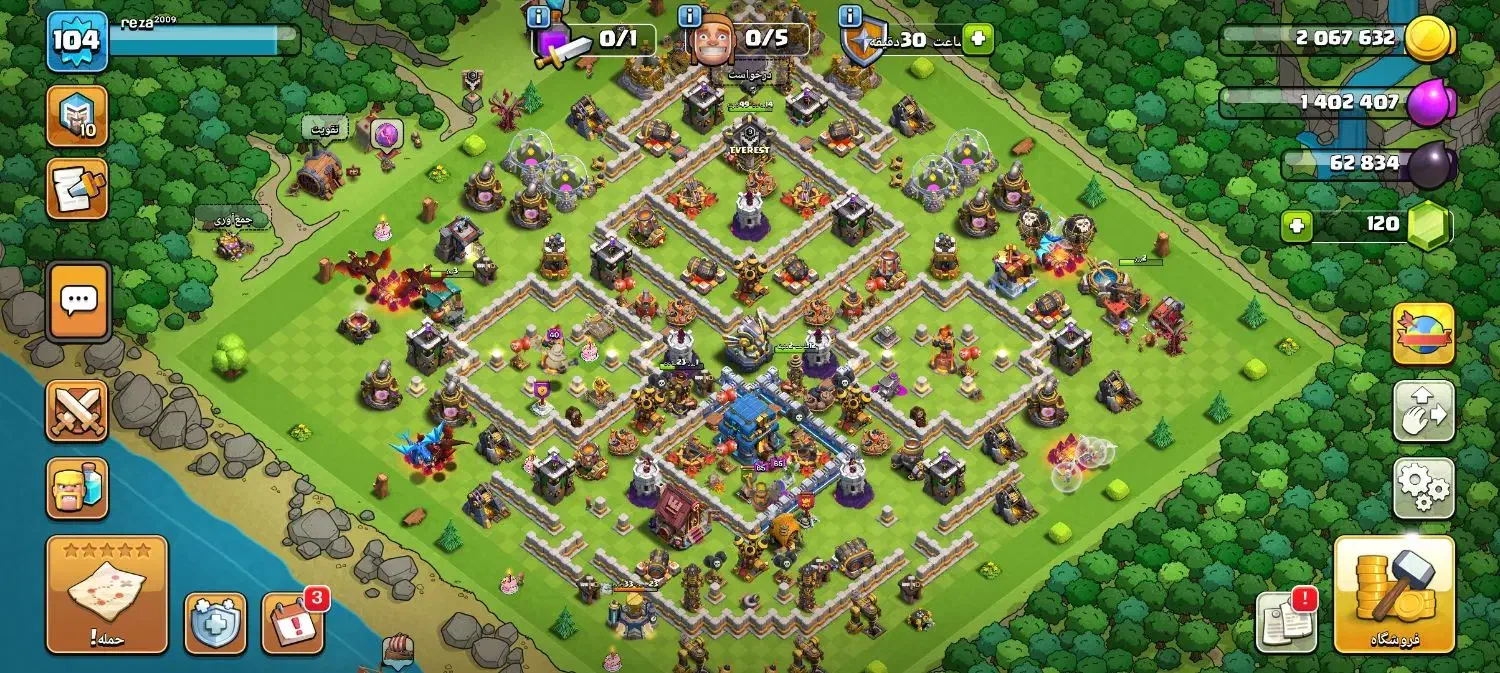 اکانت کلش تان ۱۲|کنسول، بازی ویدئویی و آنلاین|باقرشهر, |دیوار