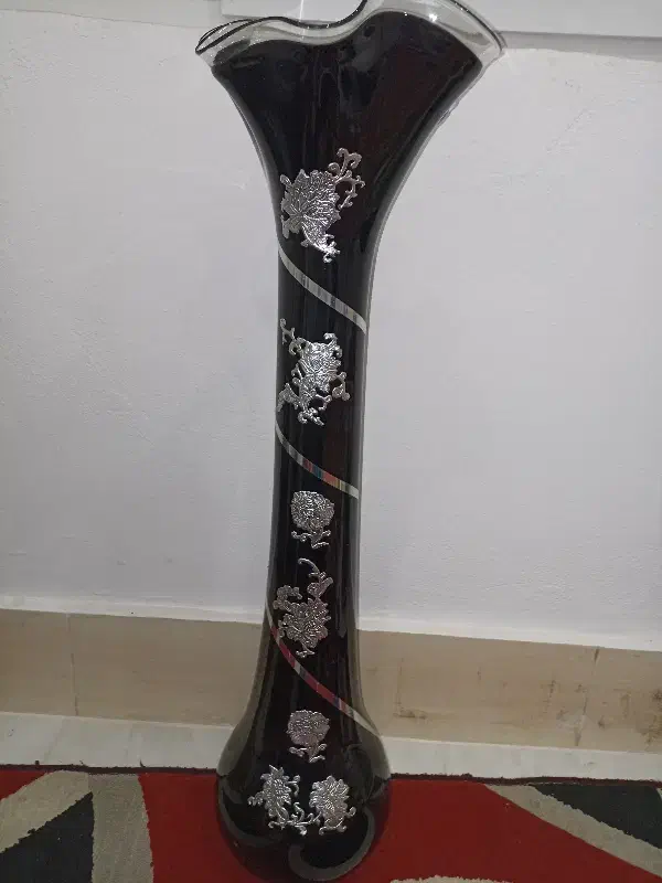 گلدان شیشه ای ایستاده|صنایع دستی و سایر لوازم تزئینی|پرند, فاز ۶|دیوار