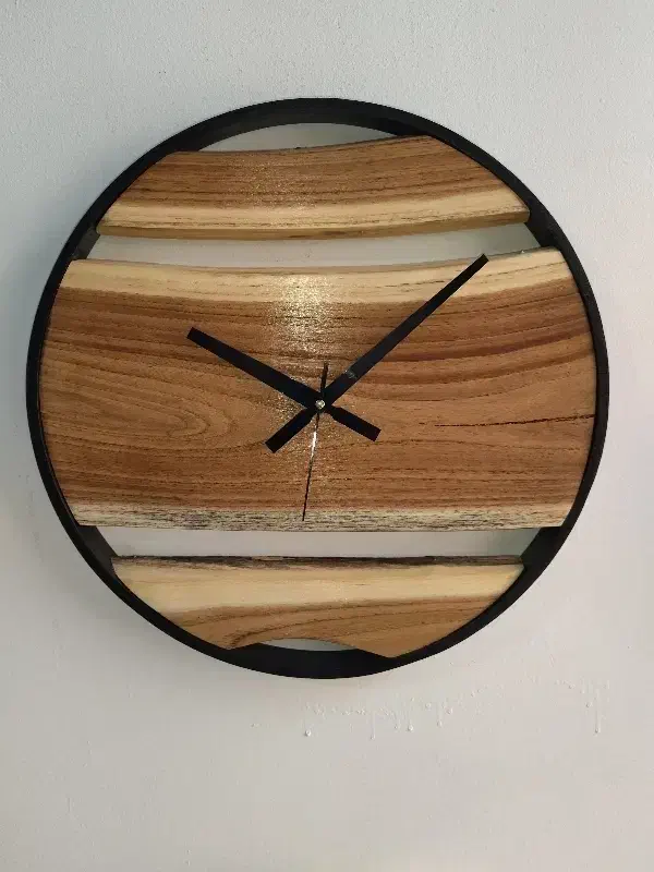 ساعت دیواری چوبی روستیک|ساعت دیواری و تزئینی|مشهد, وکیل‌آباد|دیوار