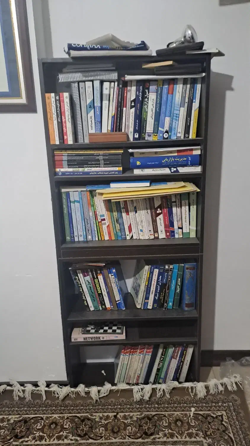 راهنمایی کتابخانه|کتابخانه، شلف، قفسه‌های دیواری|یزد, |دیوار