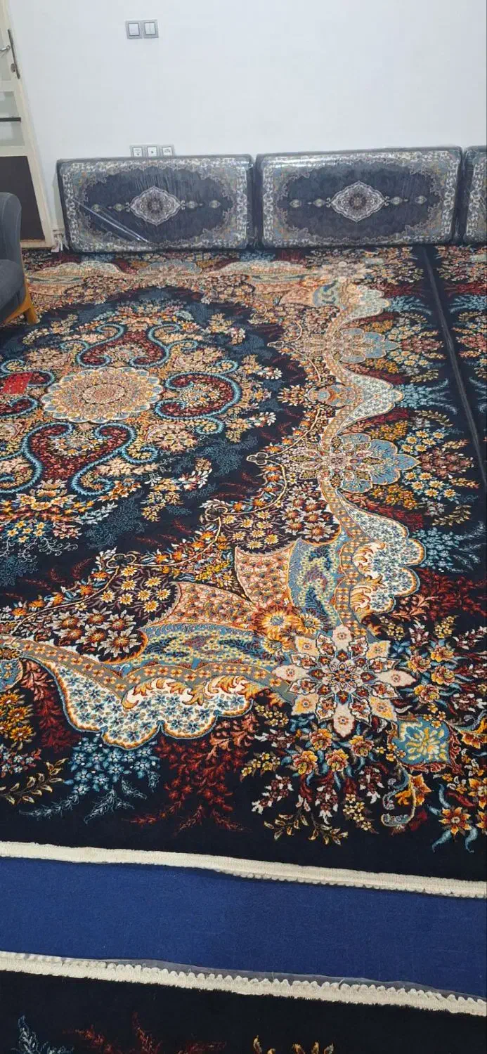 فرش ۱۲ متری و پشتی|فرش|شال, |دیوار