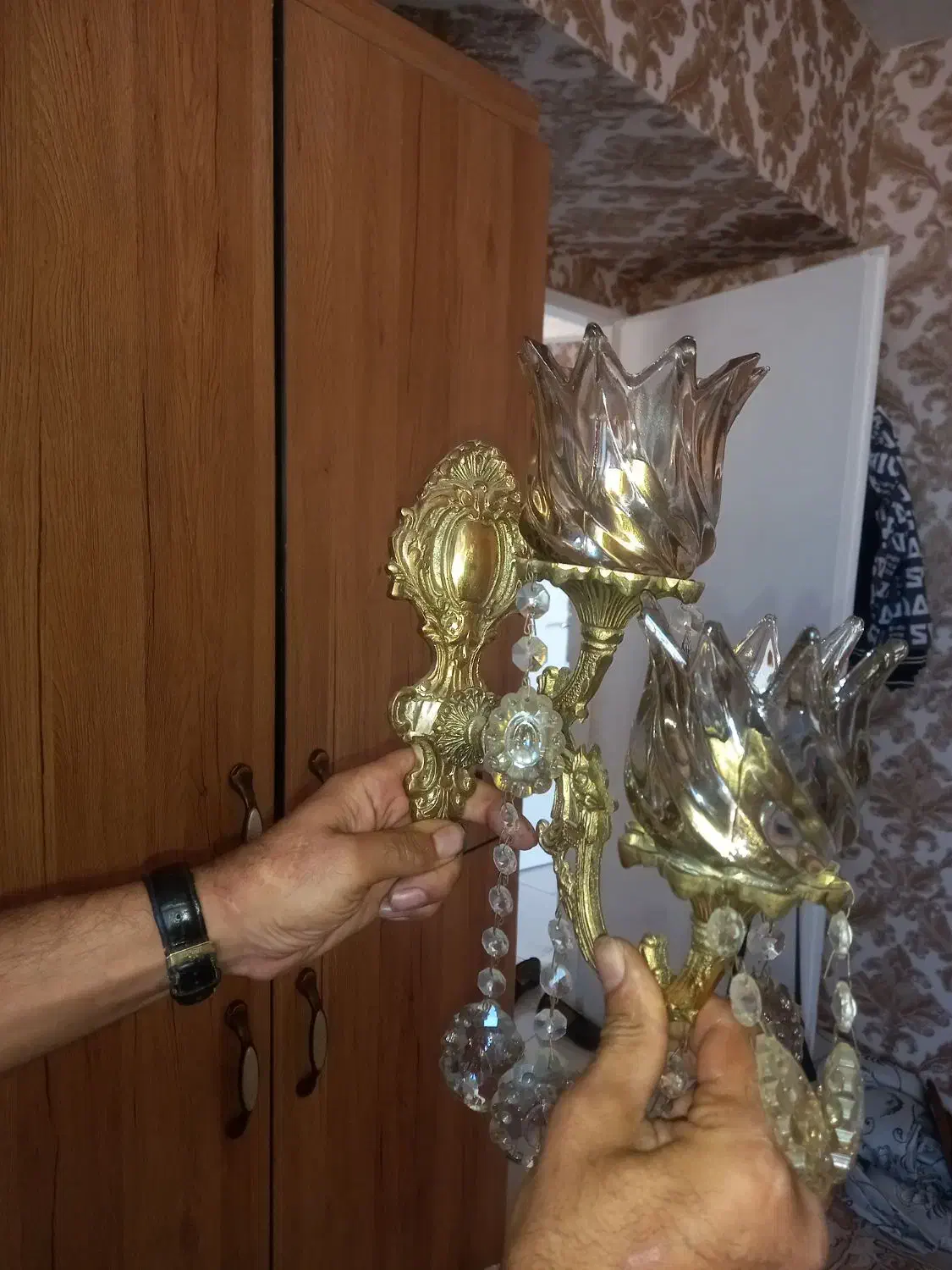 دیواری ۲ شاخه|لوستر و چراغ آویز|فردیس, شهرک ناز|دیوار