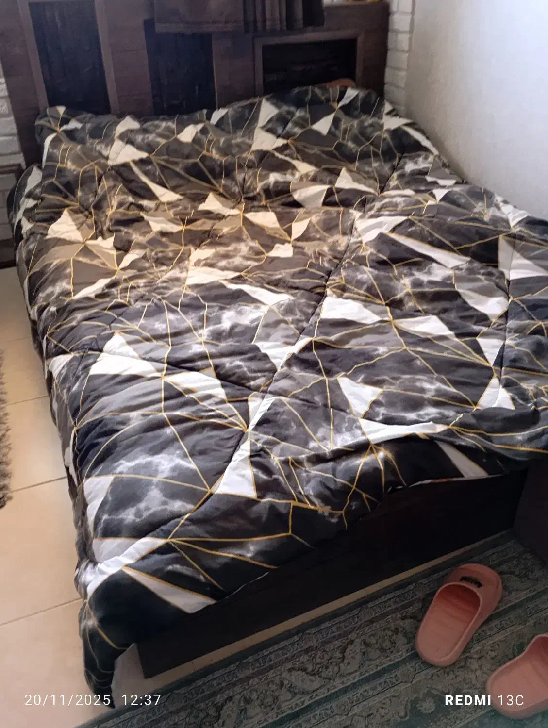 تخت خواب دونفره ام دی اف|تخت و سرویس خواب|لاهیجان, شهید آوینی|دیوار