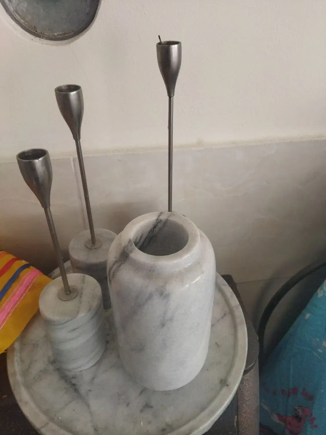 یک دست سرویس جا شمعی|صنایع دستی و سایر لوازم تزئینی|شیراز, ریاستی|دیوار