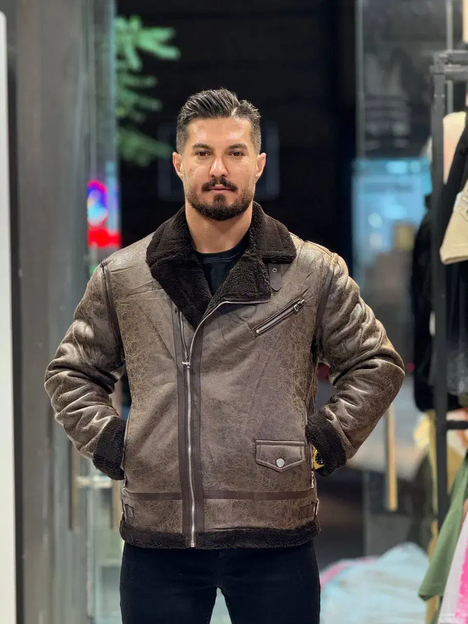 کاپشن بوفالو وارداتی زیپ کج|لباس|تبریز, |دیوار