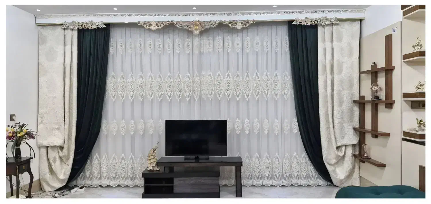 پرده حریر|پرده، رانر، رومیزی|لنجان, |دیوار