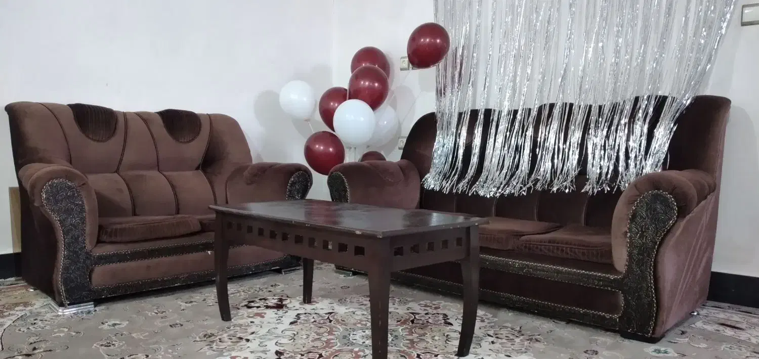 مبل هفت نفره کاملا سالم،فروش فوری|مبلمان خانگی و میز عسلی|پلدختر, |دیوار