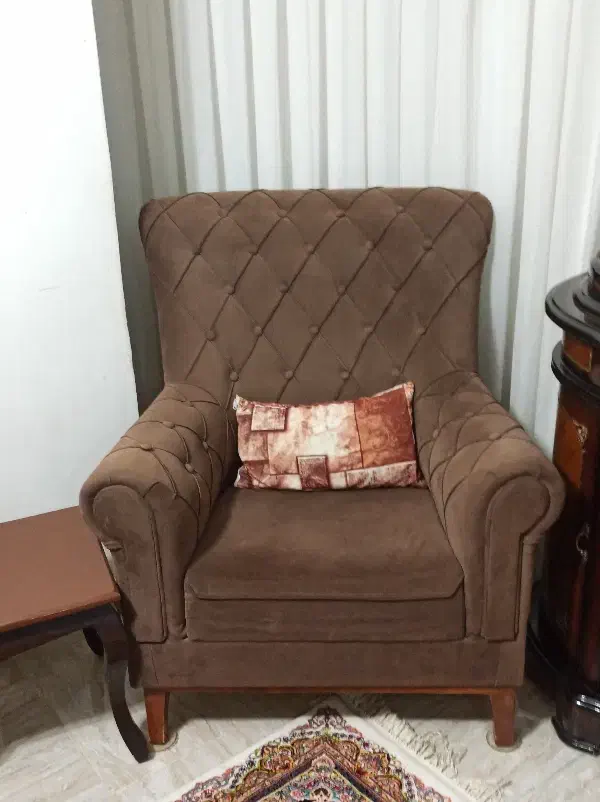 مبل7 نفره قهوه ای|مبلمان خانگی و میز عسلی|بوکان, |دیوار