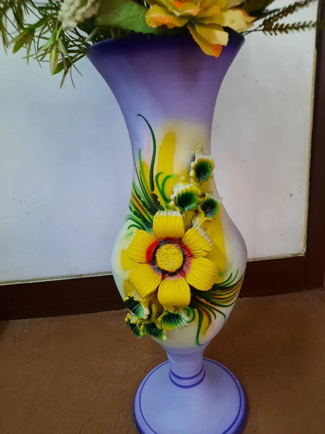 گلدان سفالی و گلدان ناپلئونی طلا کوب|صنایع دستی و سایر لوازم تزئینی|شیراز, شهرک پرواز|دیوار