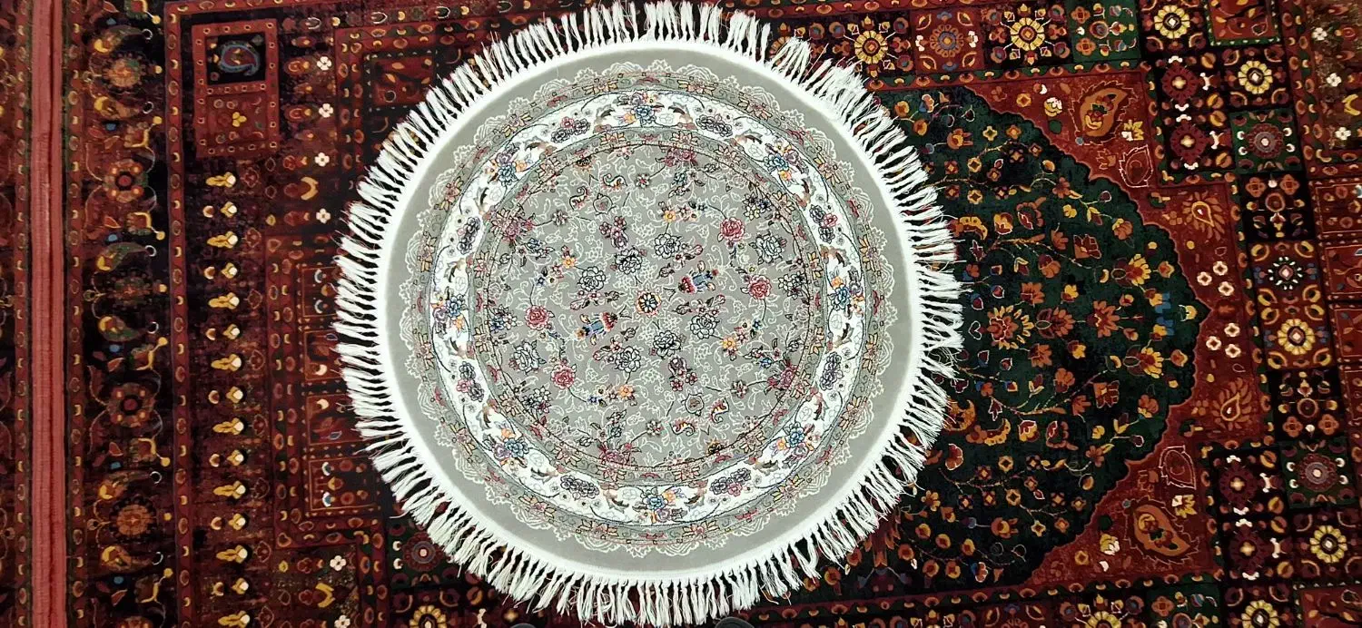 فرش گرد|فرش|کرمانشاه, |دیوار