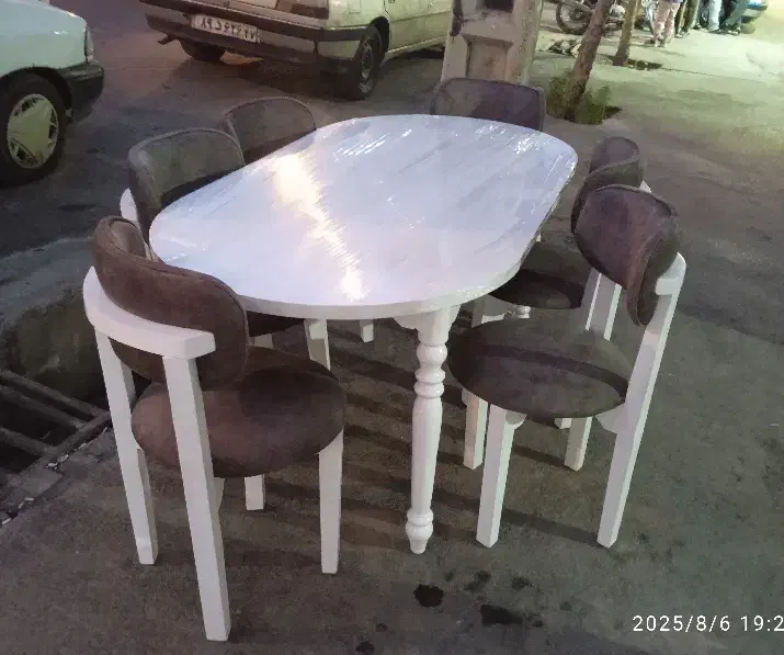 نهارخوری 6نفره کمجا میز بیضی|میز و صندلی غذاخوری|اراک, |دیوار