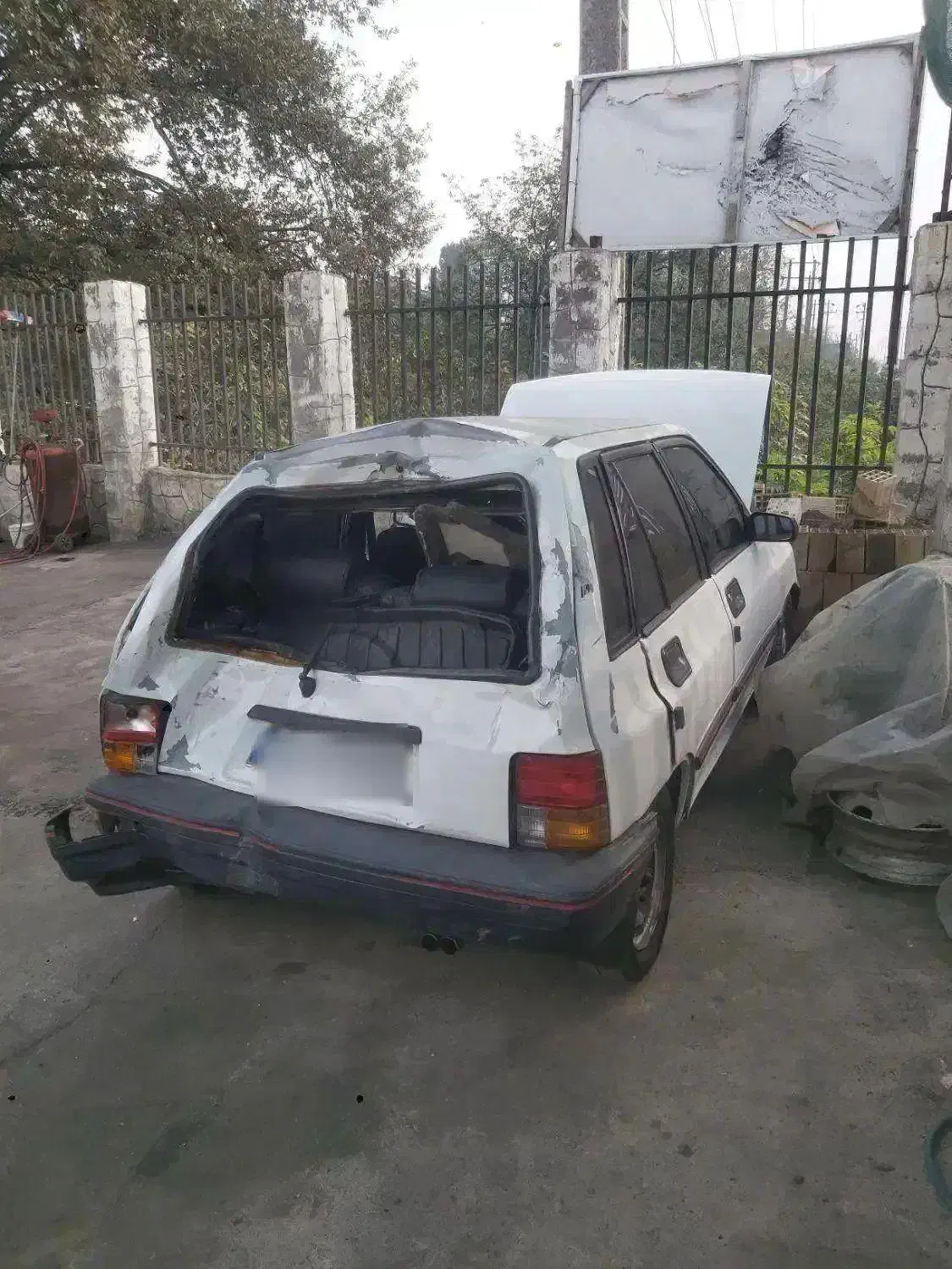 پراید هاچبک تصادفی عقب خورده|خودرو سواری و وانت|رشت, لاکان|دیوار