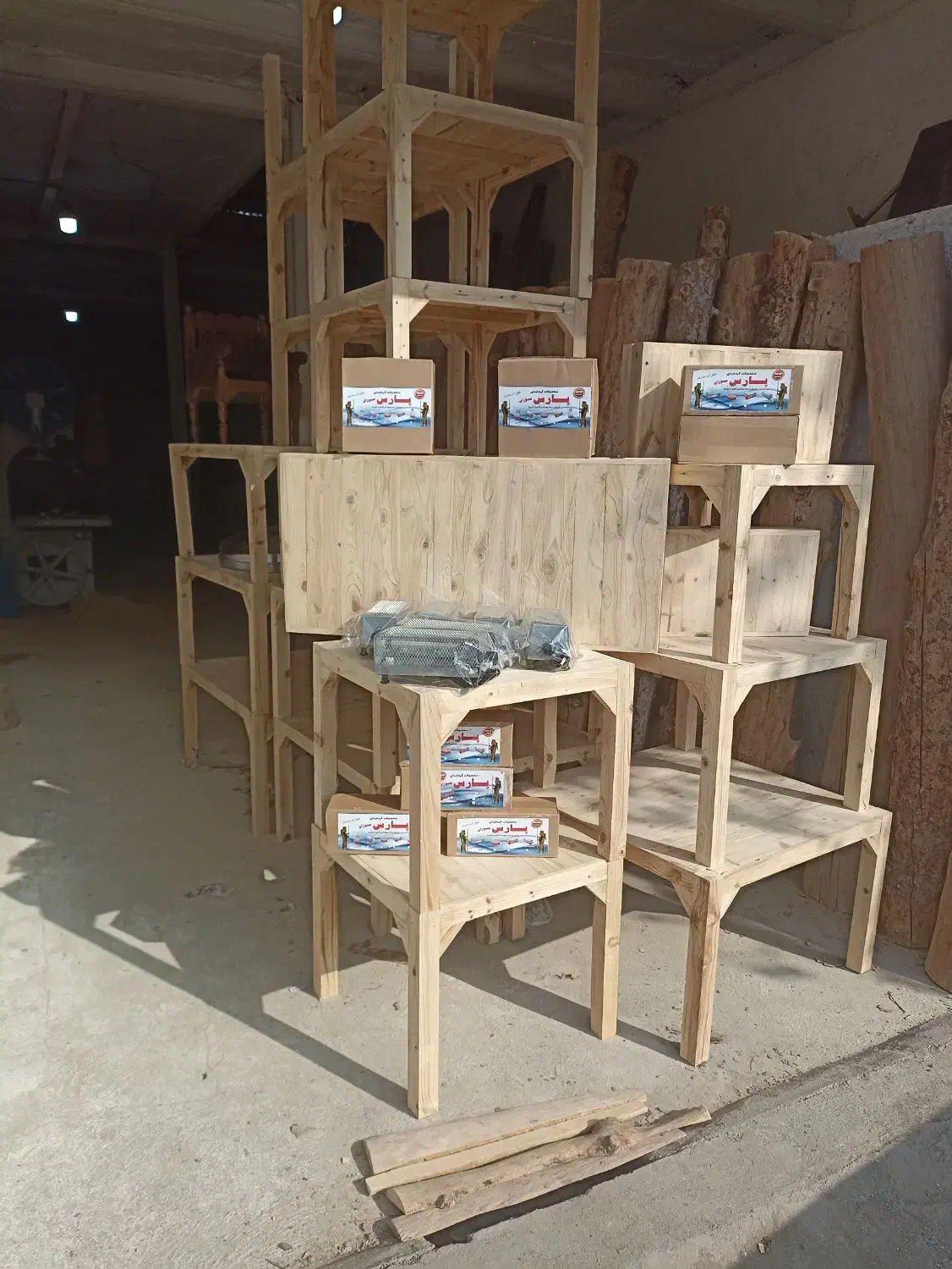 کرسی  چوبی (به همراه هیتر)|بخاری، هیتر، شومینه|مشهد, نوید|دیوار