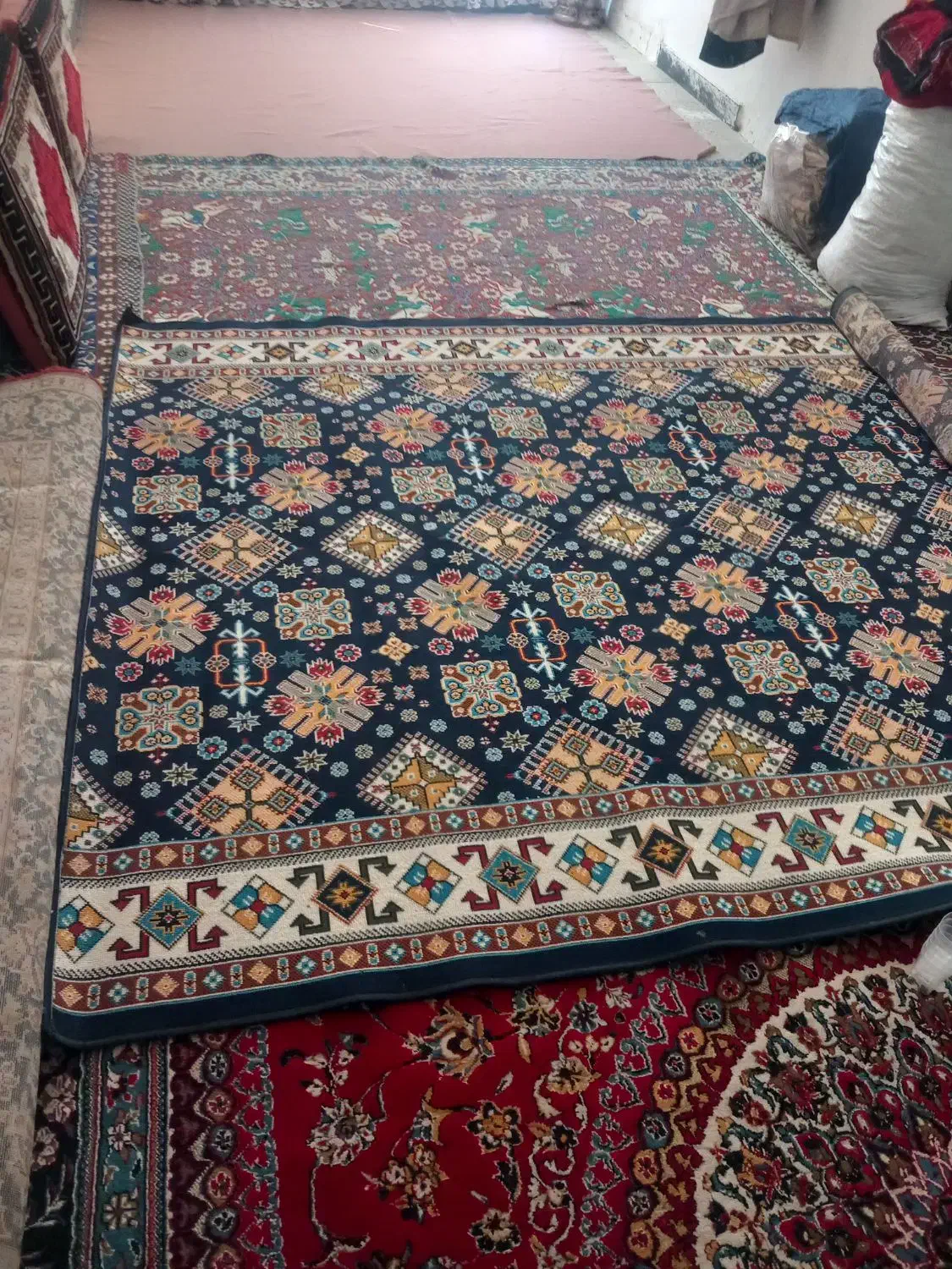 گلیم فرش شش متری|گلیم، جاجیم، گبه|درودزن, |دیوار