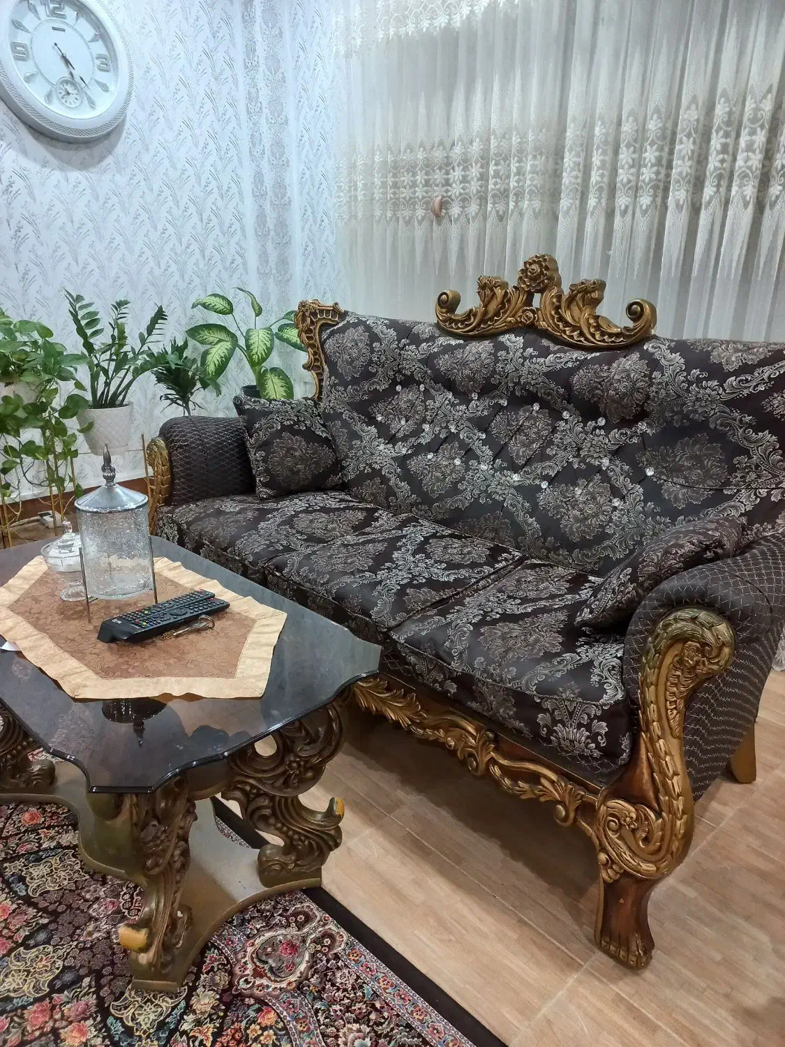 مبل نیمه استیل کاملا سالم|مبلمان خانگی و میز عسلی|صومعهسرا, |دیوار