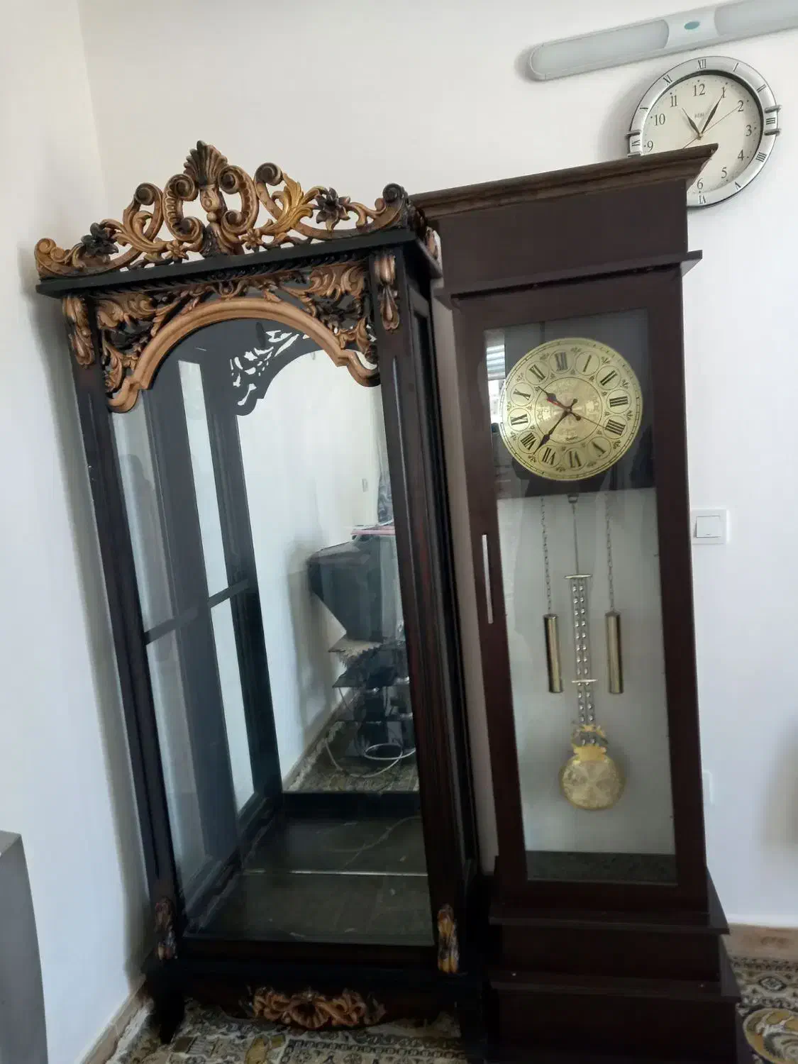 فروش میز تلویزیون و بوفه و ساعت ایستاده چوبی|میز تلویزیون|قیدار, |دیوار