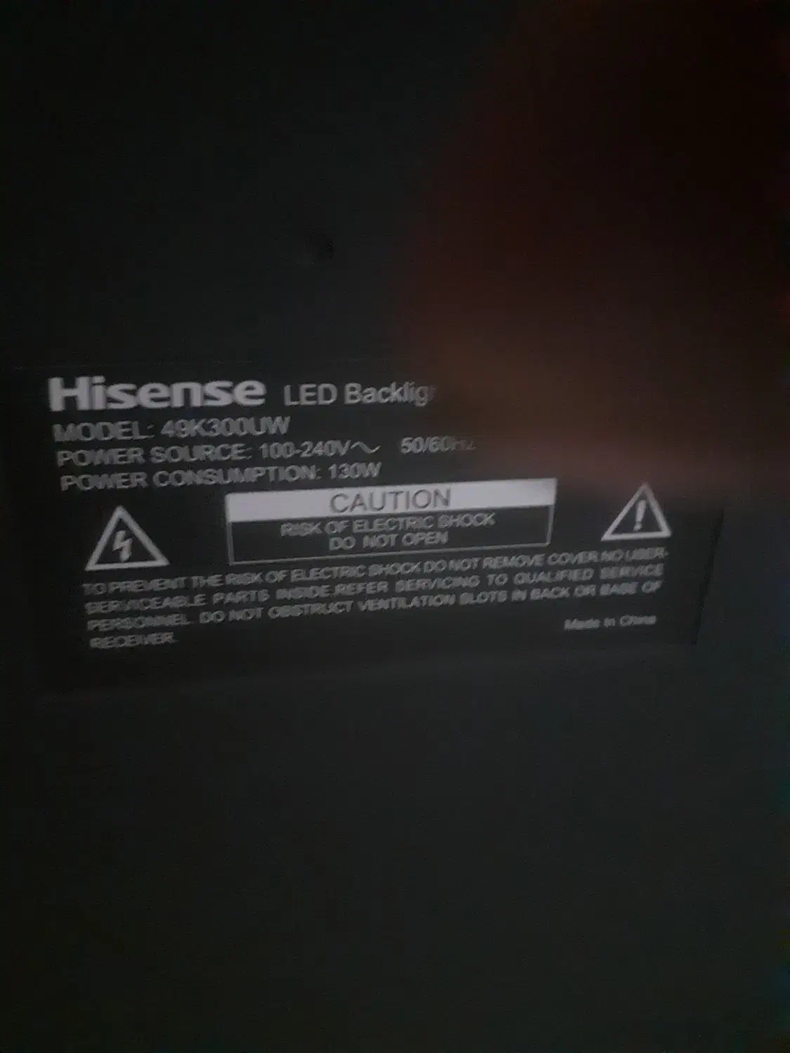 49اینج هایسنس|تلویزیون و پروژکتور|پاکدشت, شهرک امام رضا|دیوار