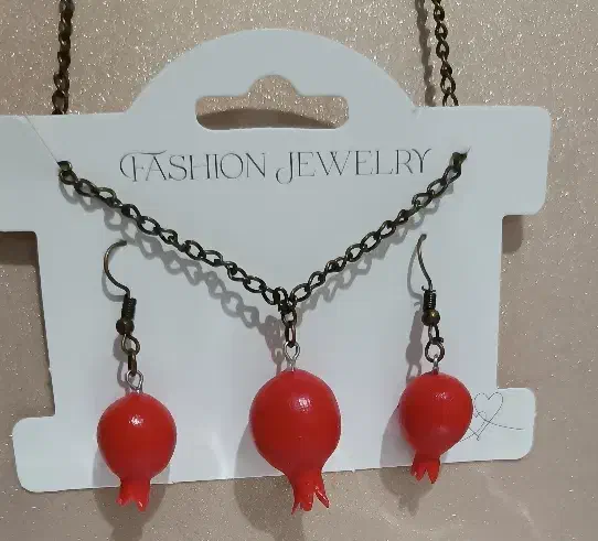 ست زیورآلات یلدایی (گوشواره، گردنبند، دستبند)|بدلیجات|اسلام‌شهر, شهرک قائمیه|دیوار