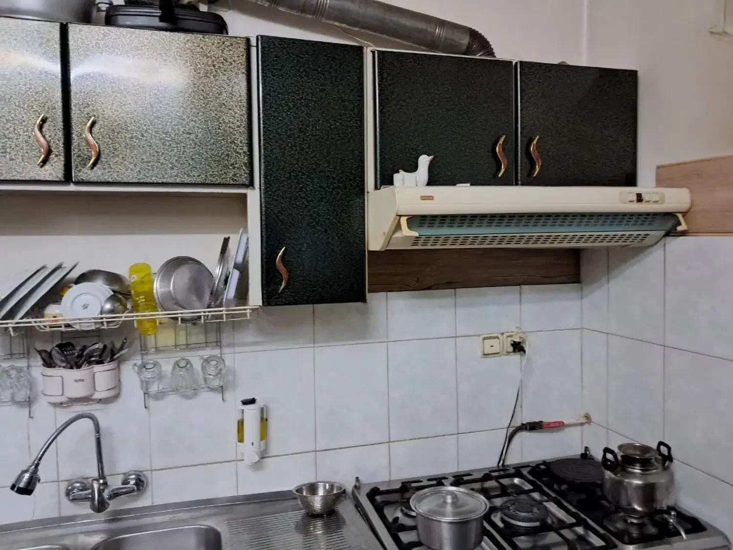 کابینت فلزی|آب‌چکان و نظم‌دهنده ظروف|قم, انصار‌الحسین|دیوار