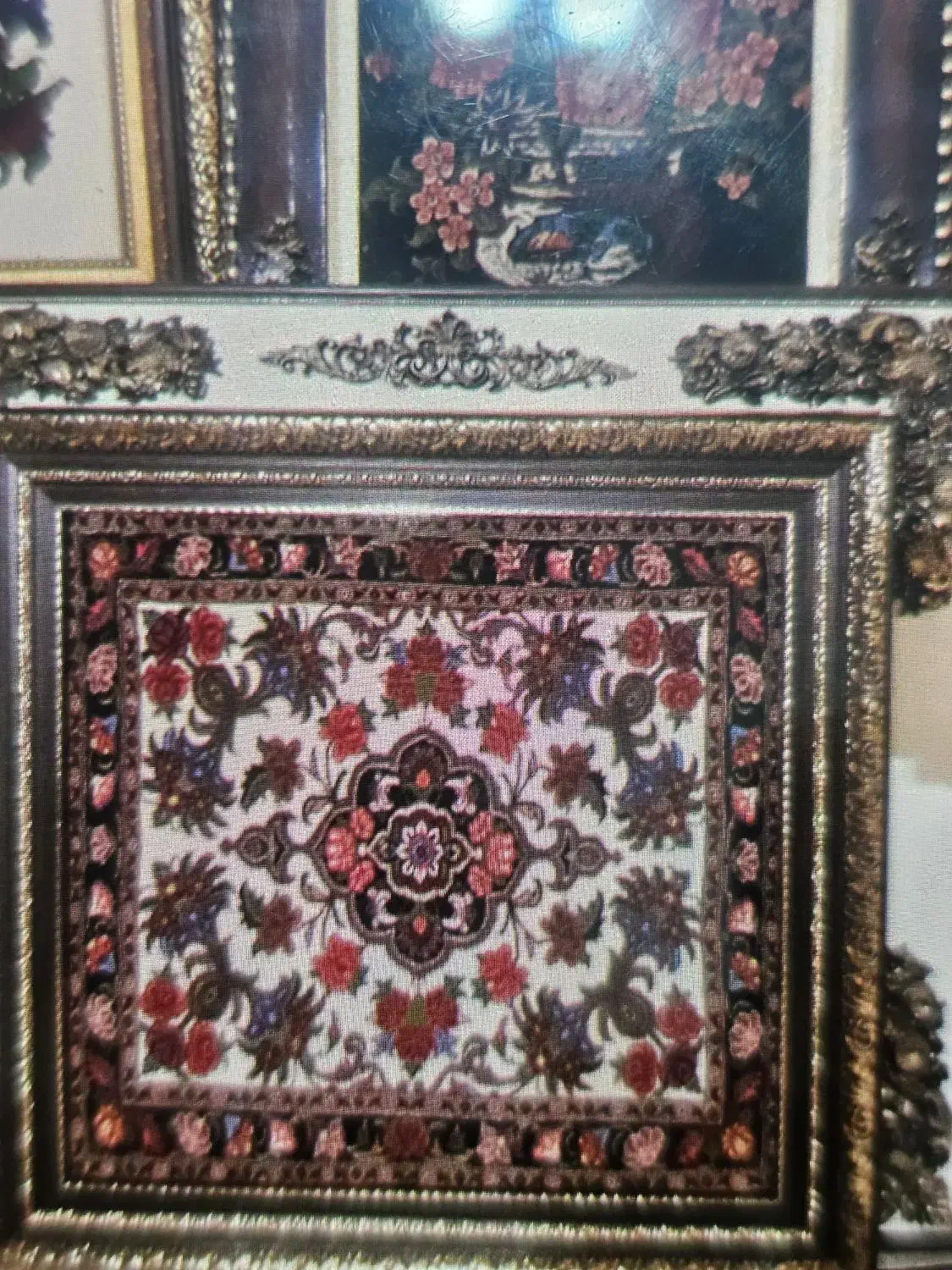 تابلو فرش دستبافت بیجار|تابلو فرش|بیجار, |دیوار