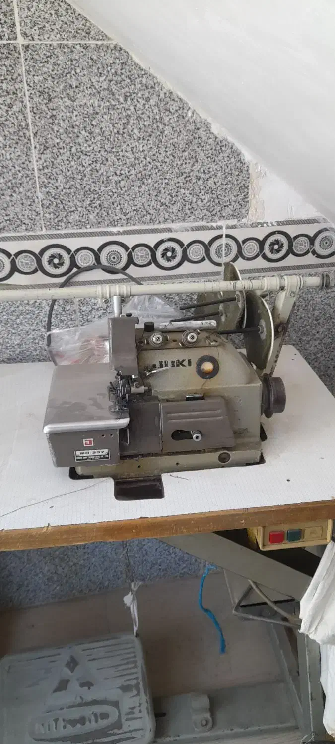 زیگزال پنج نخ ژوکی کله سبز|چرخ خیاطی و ریسندگی|درگزین, |دیوار