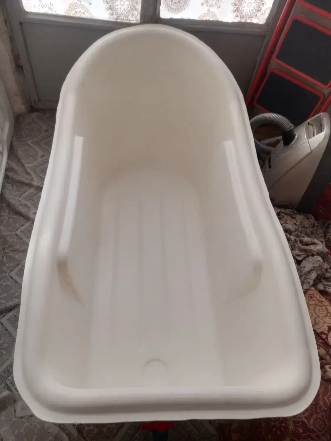 وان حمام پلی اتیلن سفید، 250لیتری|لوازم حمام|قم, سنگ بند|دیوار