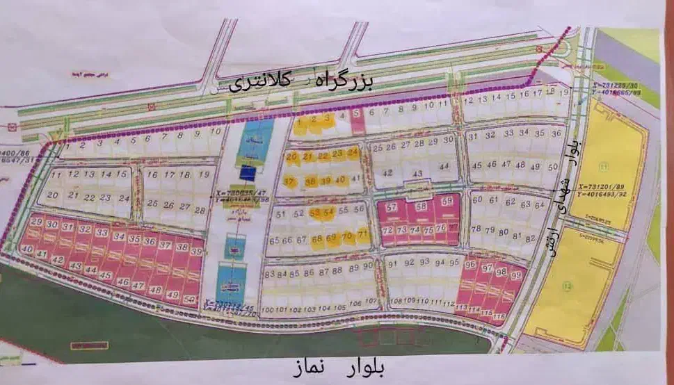 فروش زمینهای بلوارارتش درابعادمختلف کارگزاری رحیمی|فروش زمین و ملک کلنگی|مشهد, آبادگران|دیوار