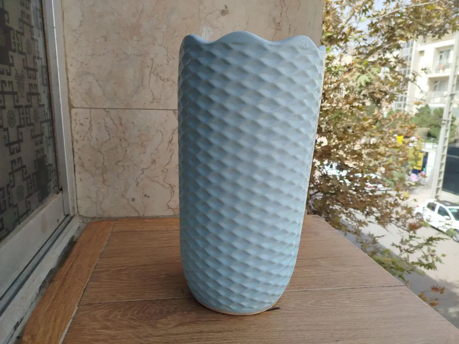 گلدان سفالی بلند|گل و گیاه طبیعی|مشهد, سجاد شهر|دیوار